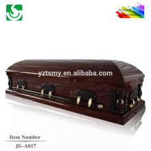 natural finish selected wooden zinc casket handle